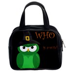 Who is a witch? - green Classic Handbags (2 Sides)