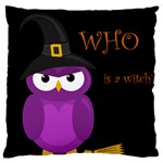 Who is a witch? - purple Standard Flano Cushion Case (Two Sides)