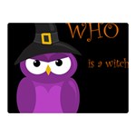 Who is a witch? - purple Double Sided Flano Blanket (Mini) 
