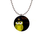 Who is a witch? - yellow Button Necklaces