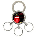 Who is a witch? - red 3-Ring Key Chains