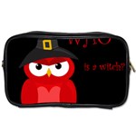 Who is a witch? - red Toiletries Bags
