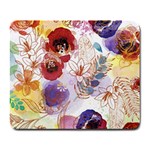 Watercolor Spring Flowers Background Large Mousepads