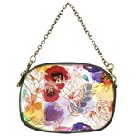 Watercolor Spring Flowers Background Chain Purses (One Side) 