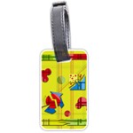 Playful day - yellow  Luggage Tags (One Side) 