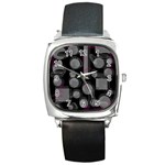 Come down - magenta Square Metal Watch