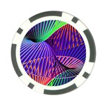 Colorful Rainbow Helix Poker Chip Card Guards (10 pack) 