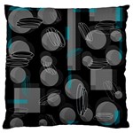 Come down - blue Large Flano Cushion Case (Two Sides)