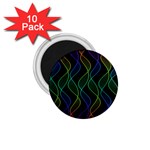 Rainbow Helix Black 1.75  Magnets (10 pack) 
