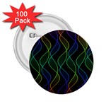 Rainbow Helix Black 2.25  Buttons (100 pack) 
