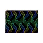 Rainbow Helix Black Cosmetic Bag (Large) 