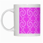Pink elegant pattern White Mugs