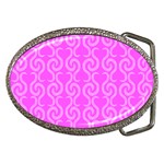 Pink elegant pattern Belt Buckles