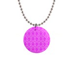 Pink elegant pattern Button Necklaces