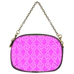 Pink elegant pattern Chain Purses (Two Sides) 