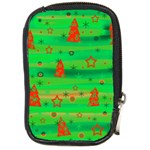 Green Xmas magic Compact Camera Cases