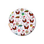 Xmas song Rubber Round Coaster (4 pack) 