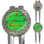 Xmas magical design 3-in-1 Golf Divots