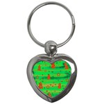 Xmas magical design Key Chains (Heart) 