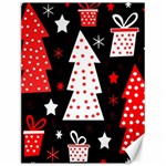 Red playful Xmas Canvas 12  x 16  