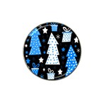 Blue playful Xmas Hat Clip Ball Marker