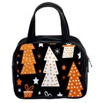 Orange playful Xmas Classic Handbags (2 Sides)