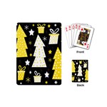 Yellow playful Xmas Playing Cards (Mini) 