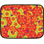 Orange design Fleece Blanket (Mini)