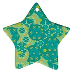 Cyan design Ornament (Star) 