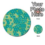 Cyan design Multi-purpose Cards (Round) 