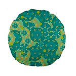 Cyan design Standard 15  Premium Round Cushions