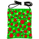 Xmas flowers Shoulder Sling Bags