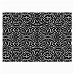 Black and White Tribal Pattern Large Glasses Cloth