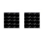 Black elegant  Xmas design Cufflinks (Square)