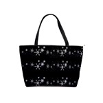 Black elegant  Xmas design Shoulder Handbags