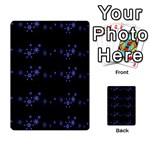 Xmas elegant blue snowflakes Multi-purpose Cards (Rectangle) 