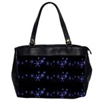 Xmas elegant blue snowflakes Office Handbags (2 Sides) 