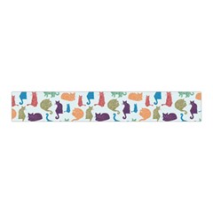 Blue Colorful Cats Silhouettes Pattern Midi Wrap Pencil Skirt from ArtsNow.com Waistband