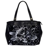 Black And White Passion Flower Passiflora  Office Handbags