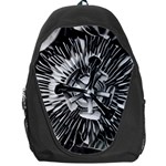 Black And White Passion Flower Passiflora  Backpack Bag