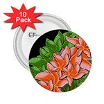 Decorative flowers 2.25  Buttons (10 pack) 