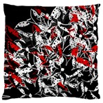 Red abstract flowers Standard Flano Cushion Case (One Side)