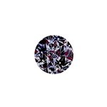 Decorative abstract floral desing 1  Mini Buttons