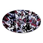 Decorative abstract floral desing Oval Magnet