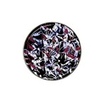 Decorative abstract floral desing Hat Clip Ball Marker (4 pack)