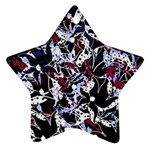 Decorative abstract floral desing Star Ornament (Two Sides) 