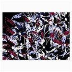 Decorative abstract floral desing Large Glasses Cloth (2-Side)