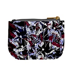 Decorative abstract floral desing Mini Coin Purses from ArtsNow.com Back