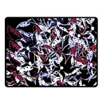 Decorative abstract floral desing Double Sided Fleece Blanket (Small) 