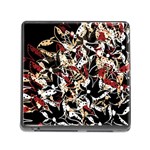 Abstract floral design Memory Card Reader (Square)